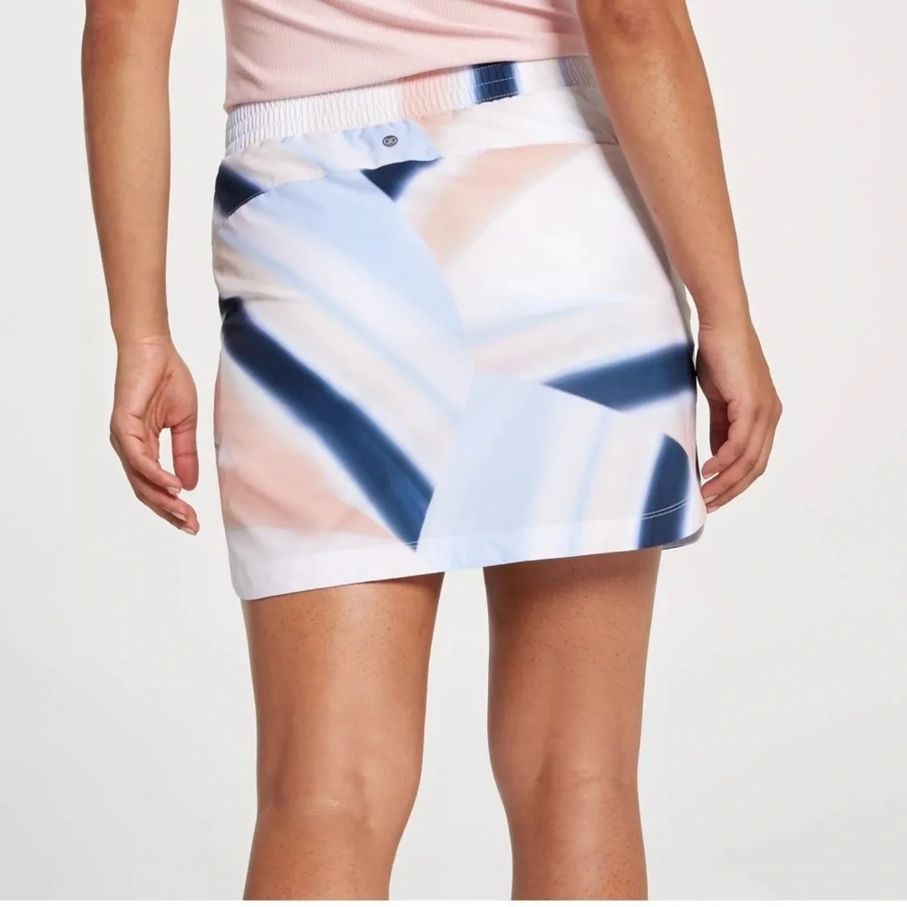 CALIA by Carrie Underwood Women's Skort in Blue and Cream NWT
